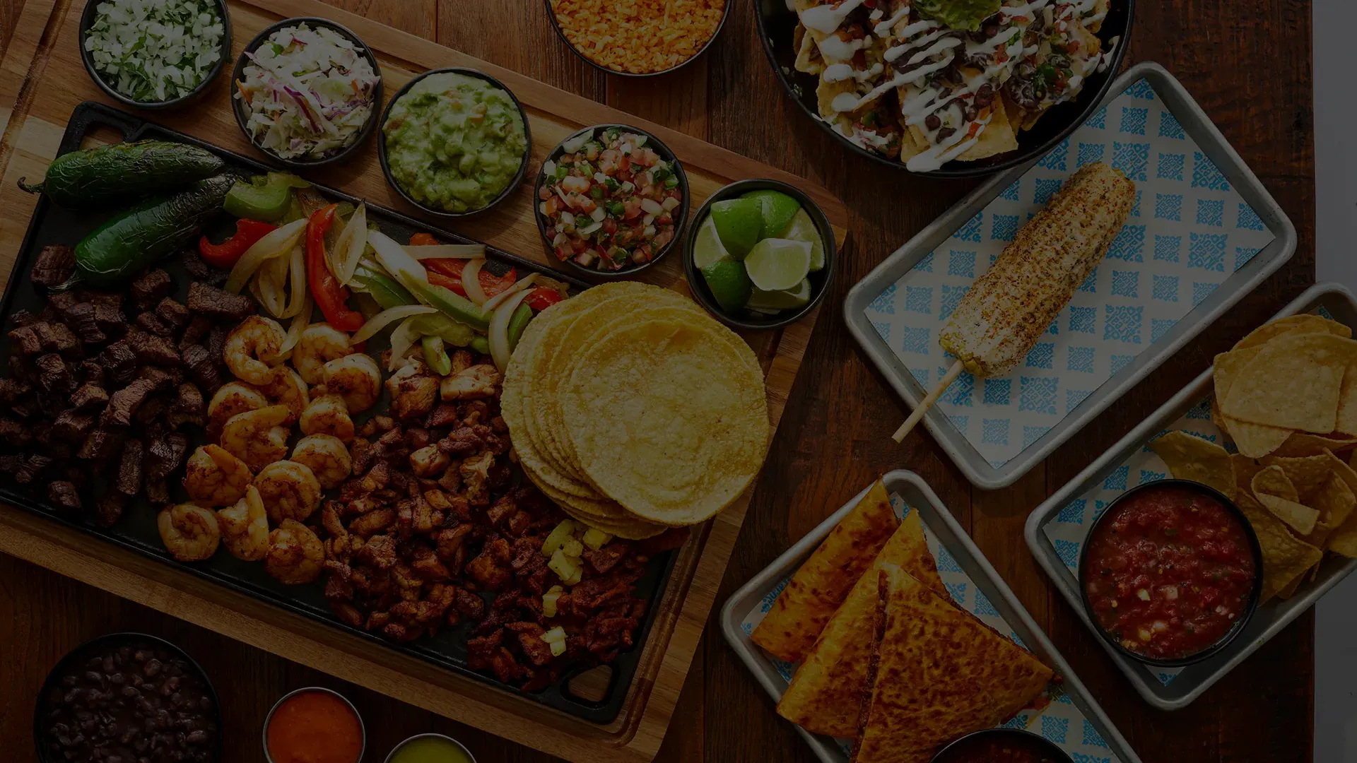 Rreal Tacos food spread